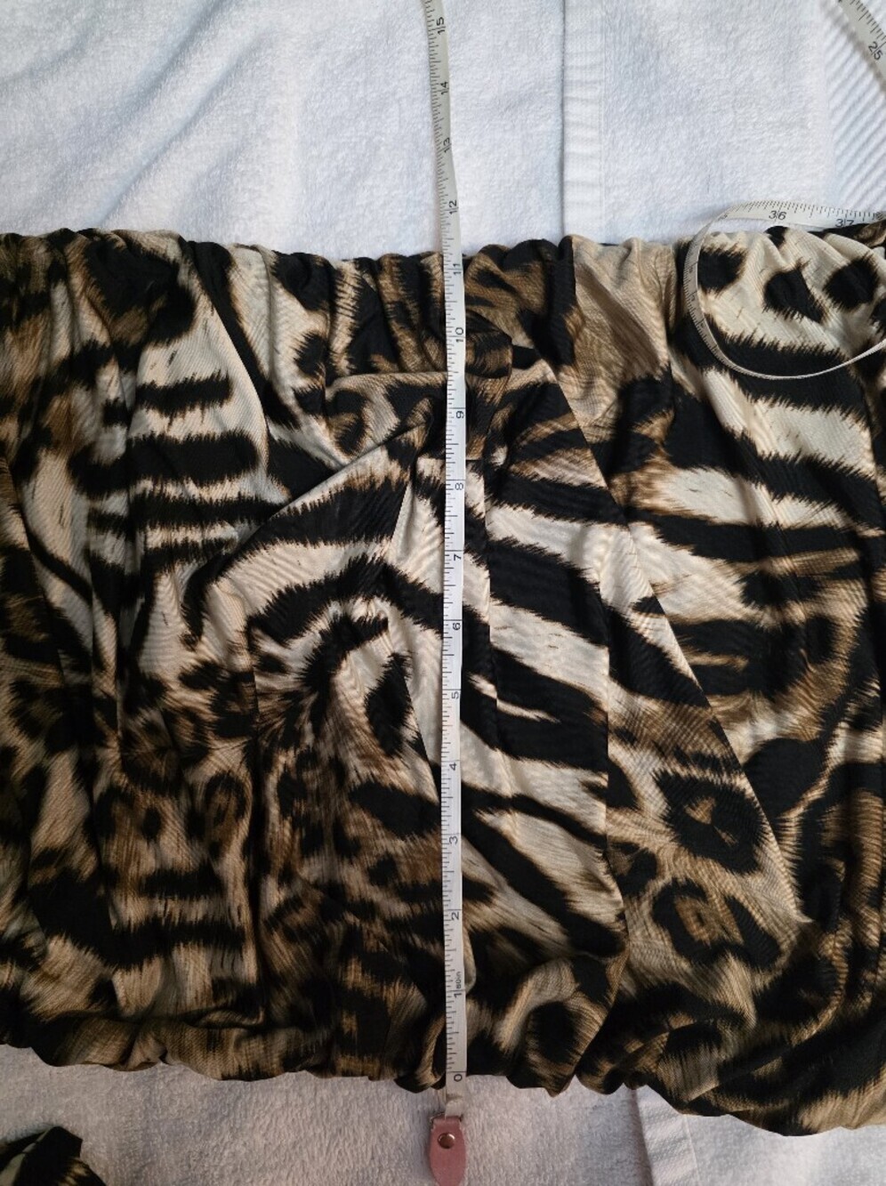 Cameo One Shoulder Animal Print Ruched Bodycon Dress Size Medium - Picture 10 of 11